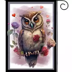 Flags Galore Owl On Branch Garden Flag w - Picture 1 of 1