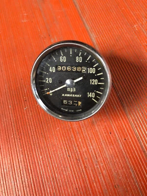VELOCÍMETRO PARA BICICLETA JAPONESA KAWASAKI VINTAGE VER FOTOS quizás H1 TRIPLE Foto 1 de 4