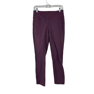 ATHLETA Mujer Talla 6 Wander Slim Tobillo Nylon Pantalones Atléticos en Borgoña Antiguo - Imagen 1 de 4
