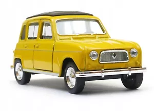 WELLY DieCast 1:34 RENAULT 4 YELLOW New Model Car Metal in Box Scale 1/34 - Picture 1 of 8