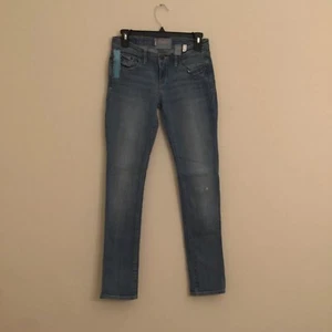 Desire Skinny Jeans Women's 25 Blue Denim Straight Leg Mid Rise Casual Outdoor - Picture 1 of 9