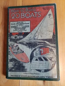 1st Edition How To Build 20 Boats by Modern Mechanix Complete Plans 1935 - Picture 1 of 11