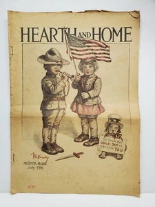 Vintage Hearth & Home Magazine July 1918 Home Household Fiction Stories Articles - Picture 1 of 7