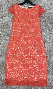 ALEX MARIE SPITZE KORALLE SCHÖNES KLEID GRÖSSE 8 NEU OHNE ETIKETT - Bild 1 von 5