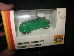 Scooter de cabina 1:43 Gama Messerschmitt Tiger verde/verde en embalaje original - Imagen 1 de 1