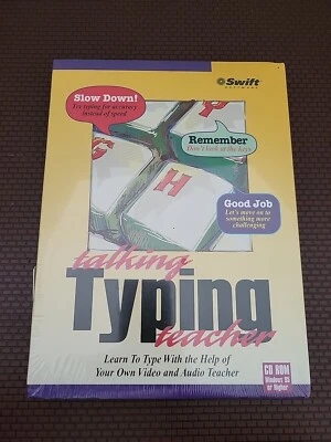 Swift Talking Typing Teacher for PC Windows 3.1 CD ROM - Image 1 of 2