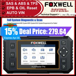 Foxwell NT624 Elite OBD2 EOBD Auto Car Scanner Full System Diagnostic Scan Tool - Picture 1 of 7