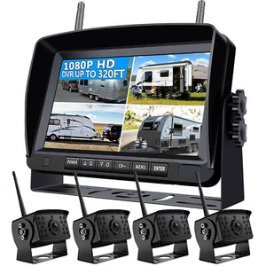 1080P Wireless RV Backup Camera System 7" DVR Monitor for Truck Trailer Camper - Picture 1 of 18