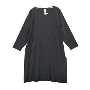 H&M Long Sleeve Dress Pockets Black 3XL - Picture 1 of 7