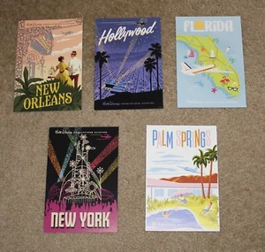 D23 EXPO 2022 ESCLUSIVA AMAZON WALT DISNEY PRODUZIONI AVIAZIONE 5 CARTOLINE  - Foto 1 di 1