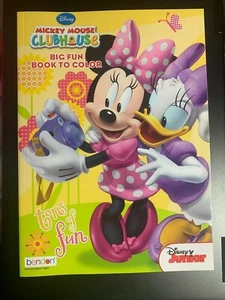DISNEY MICKEY MOUSE CLUBHOUSE BIG FUN BOOK TO COLOR NEW TONS OF FUN MINNIE - Imagen 1 de 2