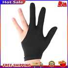 3-Finger Open Lycra Snooker Billiard Gloves Left/Right Universal (Black)
