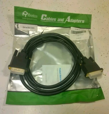 DVI To DVI Cable TV Cord 6ft New Rankie Brand M To M - Image 1 of 4