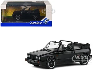 1992 VOLKSWAGEN GOLF 1 CABRIOLET SPORTLINE BLACK 1/43 DIECAST BY SOLIDO S4315802 - Picture 1 of 7