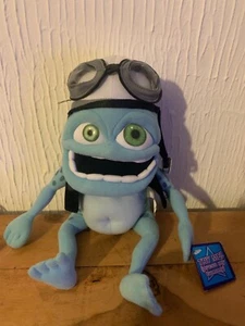 Vintage Crazy Frog The Annoying Thing Blue Soft Toy Plush With Tag 12” Working - Picture 1 of 2