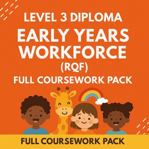 Level 3 Diploma in Early Years Workforce (Early Years Educator) Coursework Pack - Picture 1 of 2