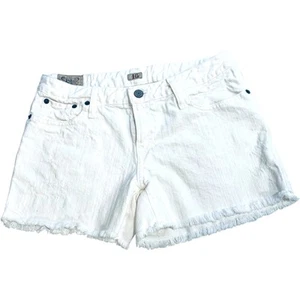 Polo Ralph Lauren Shorts Girls 16 White Jean Frayed Hem Denim Casual Dungarees - Picture 1 of 10