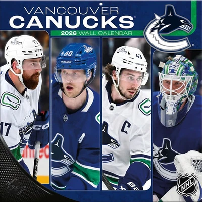 Turner Licensing, NHL Vancouver Canucks 2026 Wall Calendar, 12'' X 12'', 12-Mon
