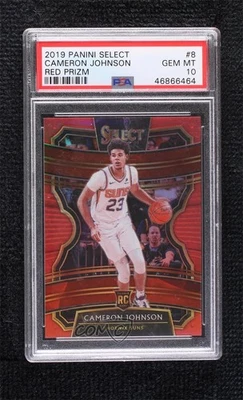 2019 Select Concourse Red Prizm /199 Cameron Johnson #8 PSA 10 GEM MT Rookie RC - Image 1 of 2