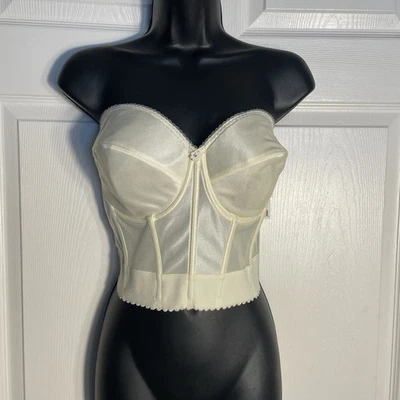 Dominique 无肩带文胸女式 36DD 米色加厚钢圈 Boned 低背 6377 — 第 1/4 张图片