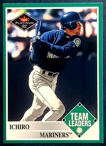 ICHIRO 2001 FLEER PLATINUM BASEBALL TEAM LEADER #436 ROOKIE RC MARINERS HOF - Picture 1 of 2