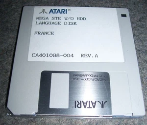Atari Mega STE Computer Language Disk WITHOUT HDD FRANCE CA401098-004 - Picture 1 of 1