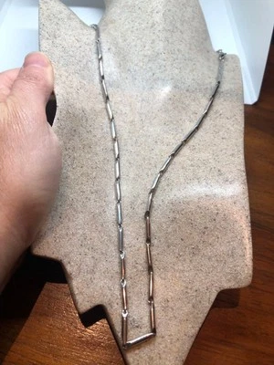 Corrente de aço inoxidável prata 22 pol - Imagem 1 de 4