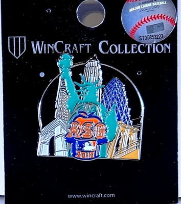 MLB ALL STAR GAME 2013 NYC LANDMARKS PIN NEW YORK METS CITI FIELD HOME RUN APPLE - Image 1 of 2