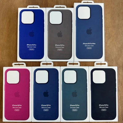 Apple Silicone iPhone 16 Case MagSafe Cover Genuine for 16 Pro Plus Max - New - Image 1 of 4