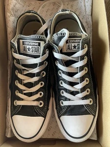Converse All Star Checks Gr. 38, schwarz Leder, original - Bild 1 von 2