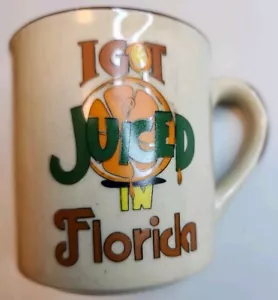Taza de cerámica vintage I Got Juiced In Florida - Imagen 1 de 4