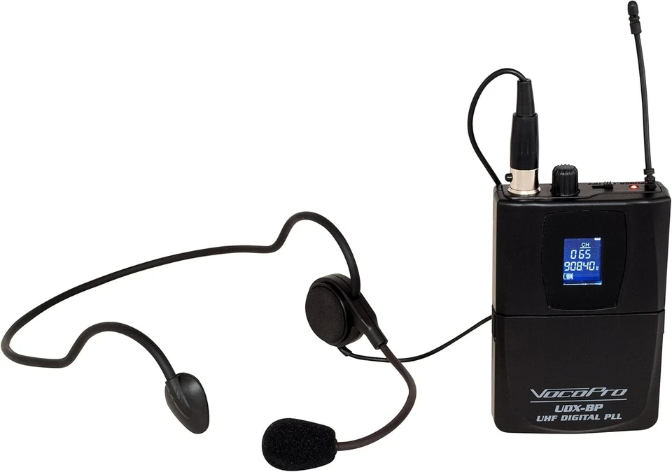 VocoPro Professional Digital PLL Wireless Bodypack Transmitter/HeadsetMicrophone