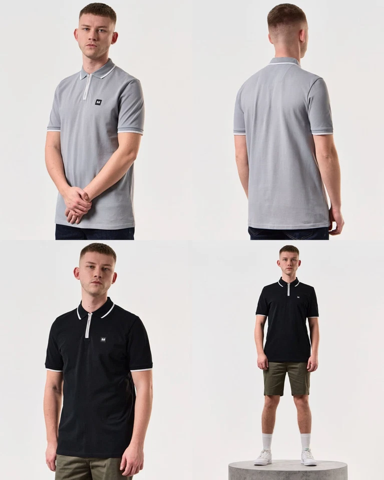 Camiseta polo de fin de semana delincuente para hombre camiseta golf informal manga corta gimnasio Foto 1 de 1