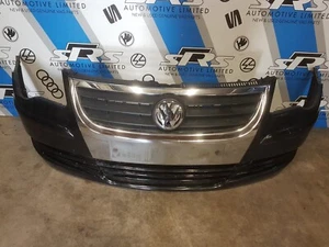 VW Touran V2 Front Bumper & Grille in Deep Black Pearl LC9X 2006 - 2010 - Picture 1 of 14