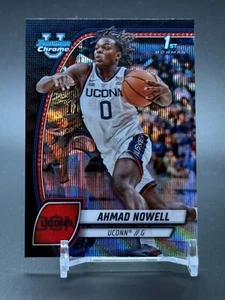 2024-25 1st Bowman Chrome U University Black Wave #2 AHMAD NOWELL Uconn - Imagen 1 de 2
