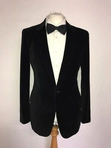 PAUL SMITH - Mens BLACK VELVET JACKET - 38 Reg - STUNNING Evening JACKET - Picture 1 of 9