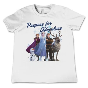 Camiseta Disney Frozen 2 Oficial Elsa Anna Olaf Prepárate para Aventura Niños - Imagen 1 de 3