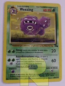 Weezing ® Fossil 45/62 ® Non Comune ® Pokemon ® Italiano ® Good - Picture 1 of 2
