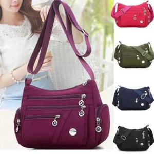 Nuova Borsa a Tracolla Borsa Donna Nylon Impermeabile Messenger Bags per Donna... - Foto 1 di 32