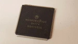 Lot of 48 MOTOROLA Part # MC68331CPV20 32-Bit CPU32L 20.97MH HCMOS PQFP144 - Picture 1 of 4