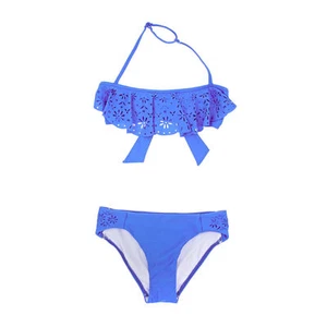 SEAFOLLY GIRLS SUMMER CAMP MINI TUBE BIKINI SWIM SET DENIM BLUE SIZE 6 NEW! $56 - Picture 1 of 2