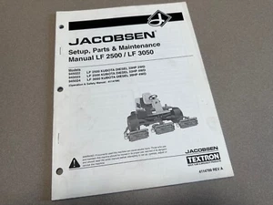 Jacobsen Fairway LF2500  LF3050 Reel Mower Parts Maintenance Manual LF-2500 3050 - Picture 1 of 2