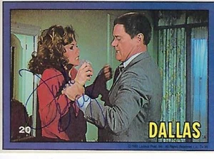 Donruss "Dallas" #20 1982 firmado por Linda Gray - Sue Ellen Ewing - Imagen 1 de 1