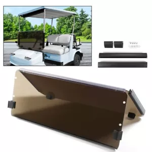 For 1985-1995 Yamaha G2 G9 Tinted Hinged Fold Down Golf Cart Windshield Folding - Picture 1 of 6