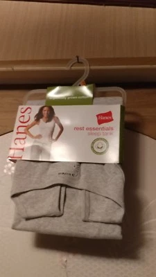 Hanes женщины отдых основные сна рубашка 2 X новый 100% органически выращенный хлопок - Изображение 1 из 3