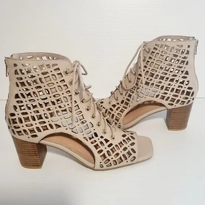 Django &Juliette Peppie-DJ Cafe Leather Lace-Up Sandles Size 41 New RRP $250 - Picture 1 of 8
