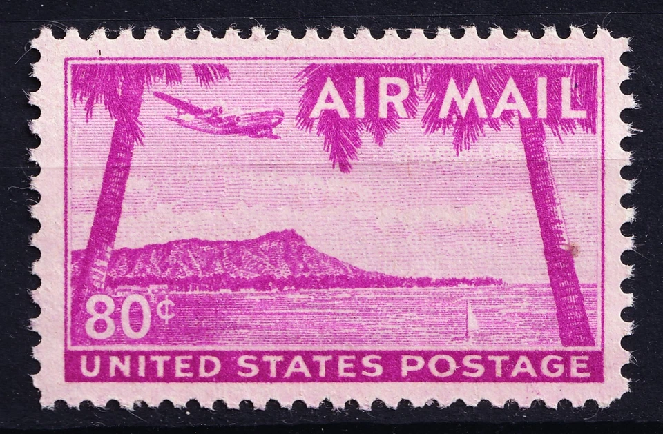 US 1952 Diamond Head, Hawaii Airmail (C46) .  Mint Never Hinged - Image 1 of 1