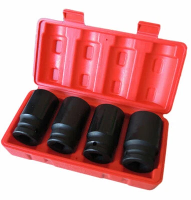 EACH ITALY BUSSOLE BOCCOLE ESAGONALI PER PISTOLA AVVITATORE PNEUMATICO 4 PZ 1/2'' 30 A 36MM