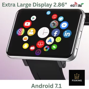 Reloj Inteligente 4G Android 7.1 2.86" GPS WiFi 5MP Cámara SIM Llamada y Soporte de Aplicaciones - Imagen 1 de 11