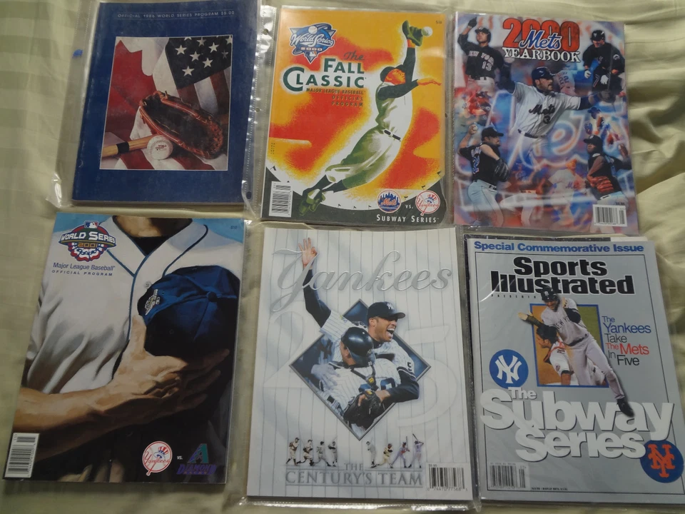 ЛОТ ТОВАРОВ ЕЖЕГОДНИК МЕТРО NEW YORK YANKEES METS МИРОВАЯ СЕРИЯ 1986 1996 2000 - Изображение 1 из 2